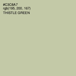 #C3C8A7 - Thistle Green Color Image