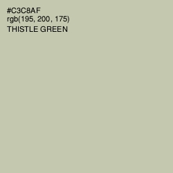 #C3C8AF - Thistle Green Color Image