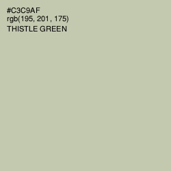 #C3C9AF - Thistle Green Color Image