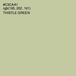 #C3CAA1 - Thistle Green Color Image