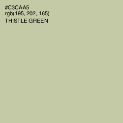 #C3CAA5 - Thistle Green Color Image