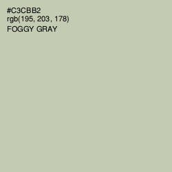 #C3CBB2 - Foggy Gray Color Image