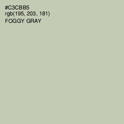 #C3CBB5 - Foggy Gray Color Image