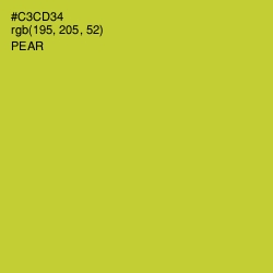 #C3CD34 - Pear Color Image
