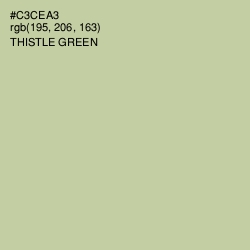 #C3CEA3 - Thistle Green Color Image