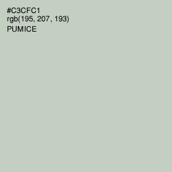 #C3CFC1 - Pumice Color Image
