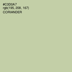 #C3D0A7 - Coriander Color Image