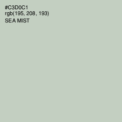#C3D0C1 - Sea Mist Color Image