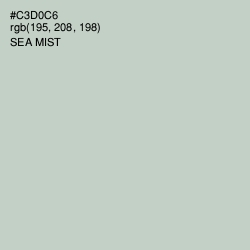 #C3D0C6 - Sea Mist Color Image