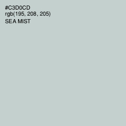 #C3D0CD - Sea Mist Color Image