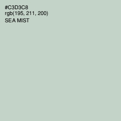 #C3D3C8 - Sea Mist Color Image