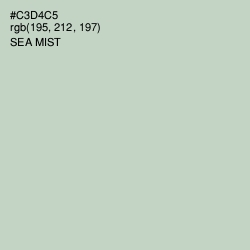#C3D4C5 - Sea Mist Color Image