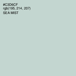 #C3D6CF - Sea Mist Color Image