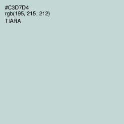 #C3D7D4 - Tiara Color Image