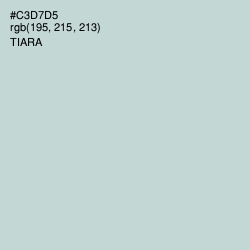 #C3D7D5 - Tiara Color Image