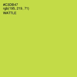 #C3DB47 - Wattle Color Image