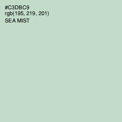 #C3DBC9 - Sea Mist Color Image