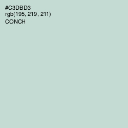 #C3DBD3 - Conch Color Image