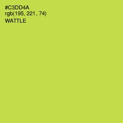 #C3DD4A - Wattle Color Image