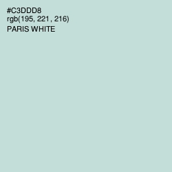 #C3DDD8 - Paris White Color Image