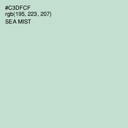 #C3DFCF - Sea Mist Color Image