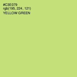 #C3E079 - Yellow Green Color Image