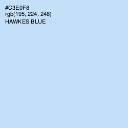 #C3E0F8 - Hawkes Blue Color Image