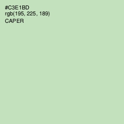 #C3E1BD - Caper Color Image