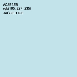 #C3E3EB - Jagged Ice Color Image