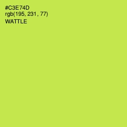 #C3E74D - Wattle Color Image