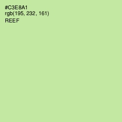 #C3E8A1 - Reef Color Image
