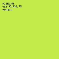 #C3EC4B - Wattle Color Image