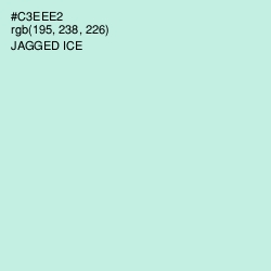 #C3EEE2 - Jagged Ice Color Image