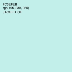 #C3EFEB - Jagged Ice Color Image
