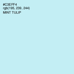 #C3EFF4 - Mint Tulip Color Image