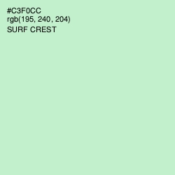 #C3F0CC - Surf Crest Color Image