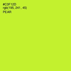 #C3F12D - Pear Color Image