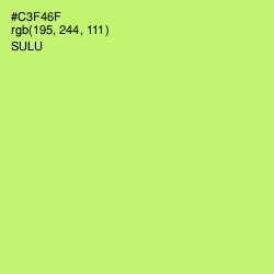 #C3F46F - Sulu Color Image