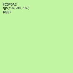 #C3F5A2 - Reef Color Image