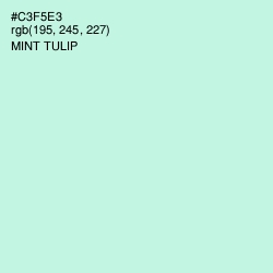 #C3F5E3 - Mint Tulip Color Image