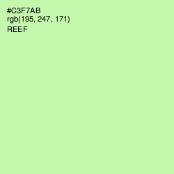 #C3F7AB - Reef Color Image