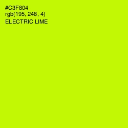 #C3F804 - Electric Lime Color Image