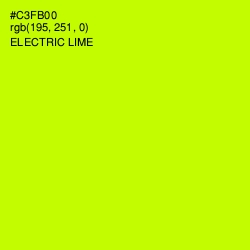 #C3FB00 - Electric Lime Color Image