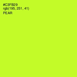 #C3FB29 - Pear Color Image