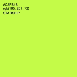 #C3FB48 - Starship Color Image