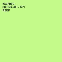 #C3FB89 - Reef Color Image