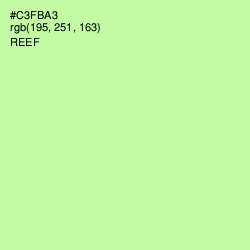 #C3FBA3 - Reef Color Image