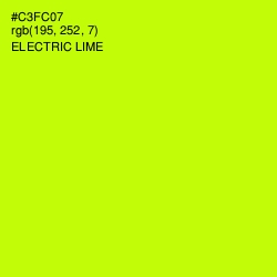 #C3FC07 - Electric Lime Color Image