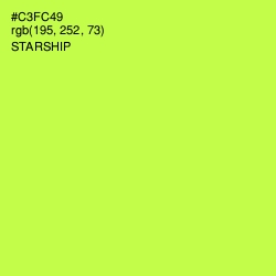 #C3FC49 - Starship Color Image
