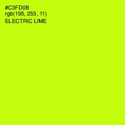 #C3FD0B - Electric Lime Color Image